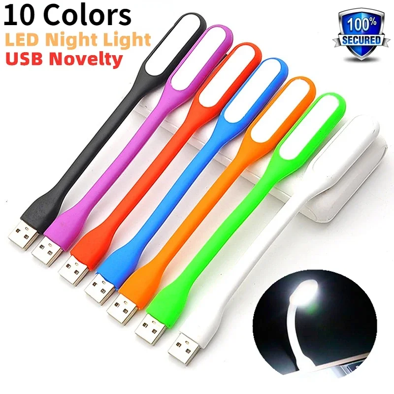 

10 Color Portable USB LED Light with USB For Power bank/computer Led Lamp Protect Eyesight USB LED laptop Foldable Camping Night