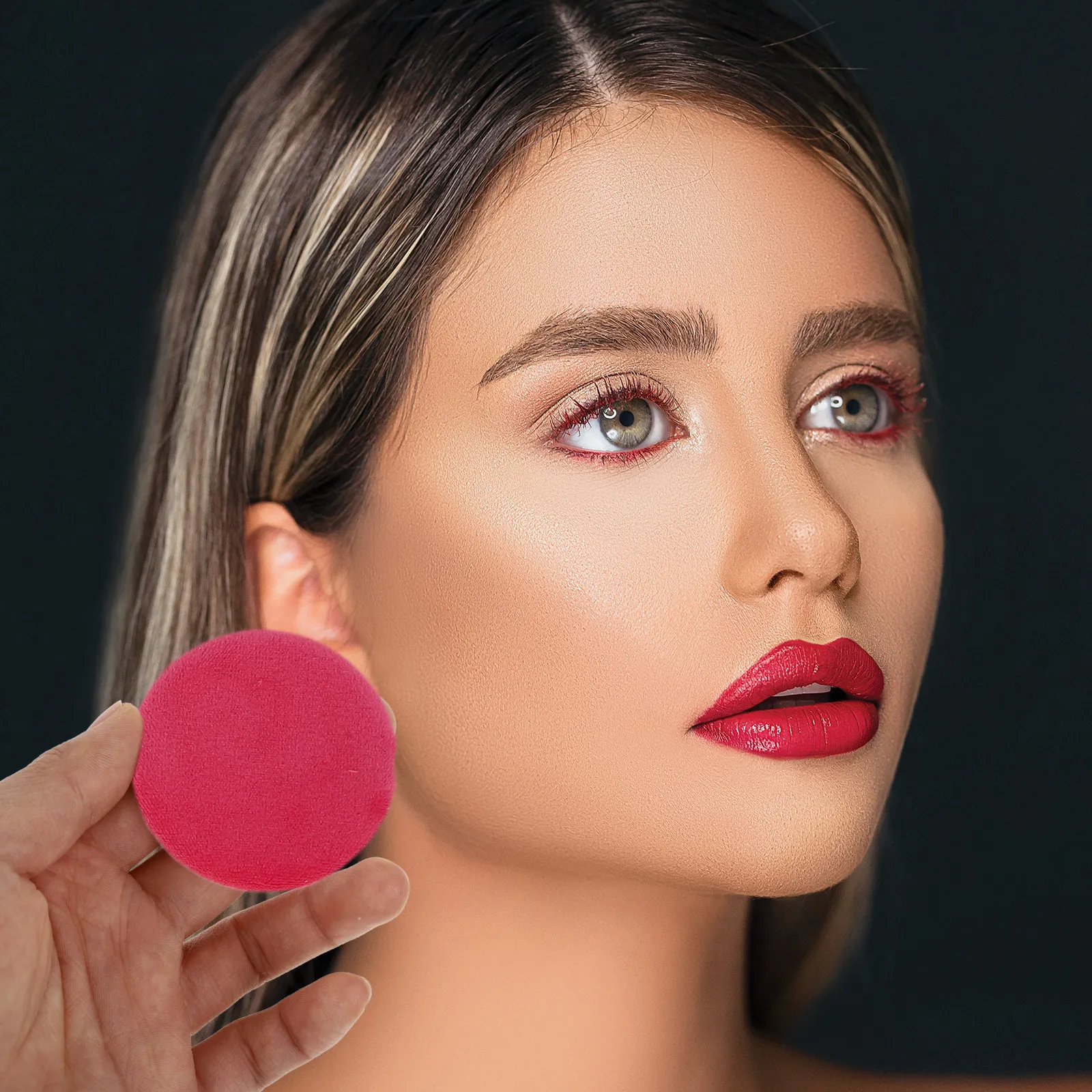 10 قطع من فرشاة البودرة الناعمة للوجه، صديقة للبشرة الحساسة، لتطبيق البودرة السائبة، للاستخدام اليومي، فرشاة مكياج صغيرة