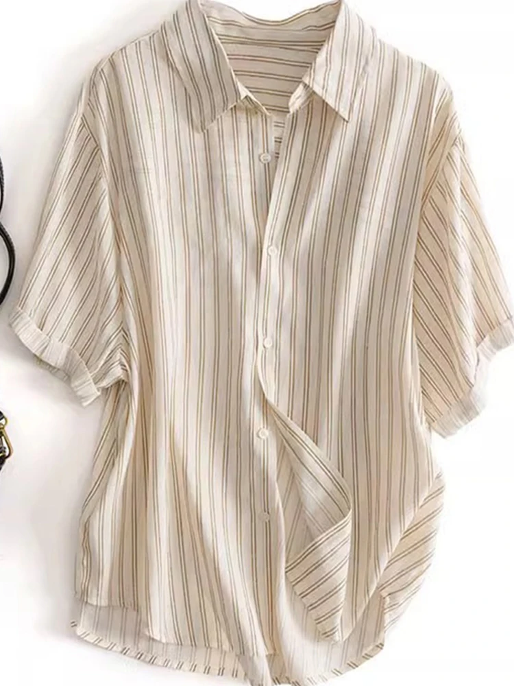 เสื้อชีฟองดีไซน์เก๋ไก๋สไตล์เกาหลี ทรงหลวม สบายๆ สำหรับผู้หญิง แฟชั่นใหม่ล่าสุด