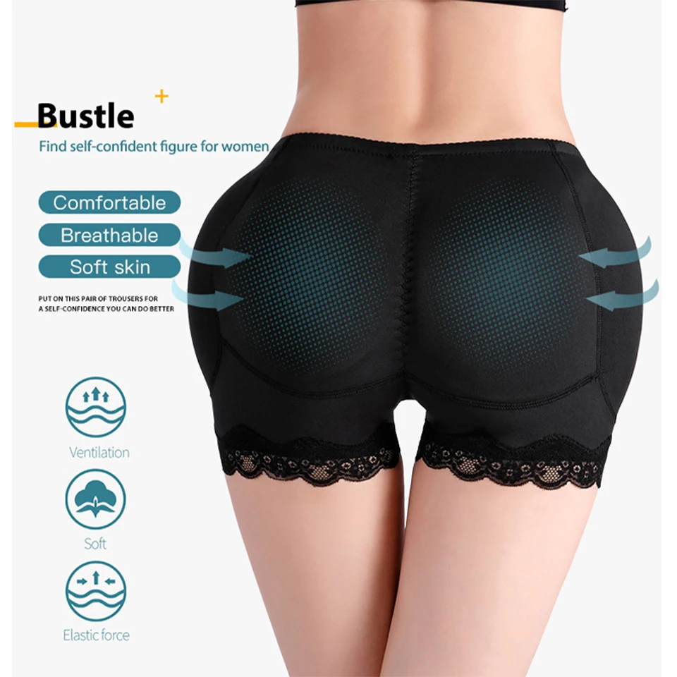 Body Shaper Underwear With Hips Pads Filler Sexy Big Butt Enhancer Control Panties Belly Smooth Shapewear Fake Buttock Plus Size