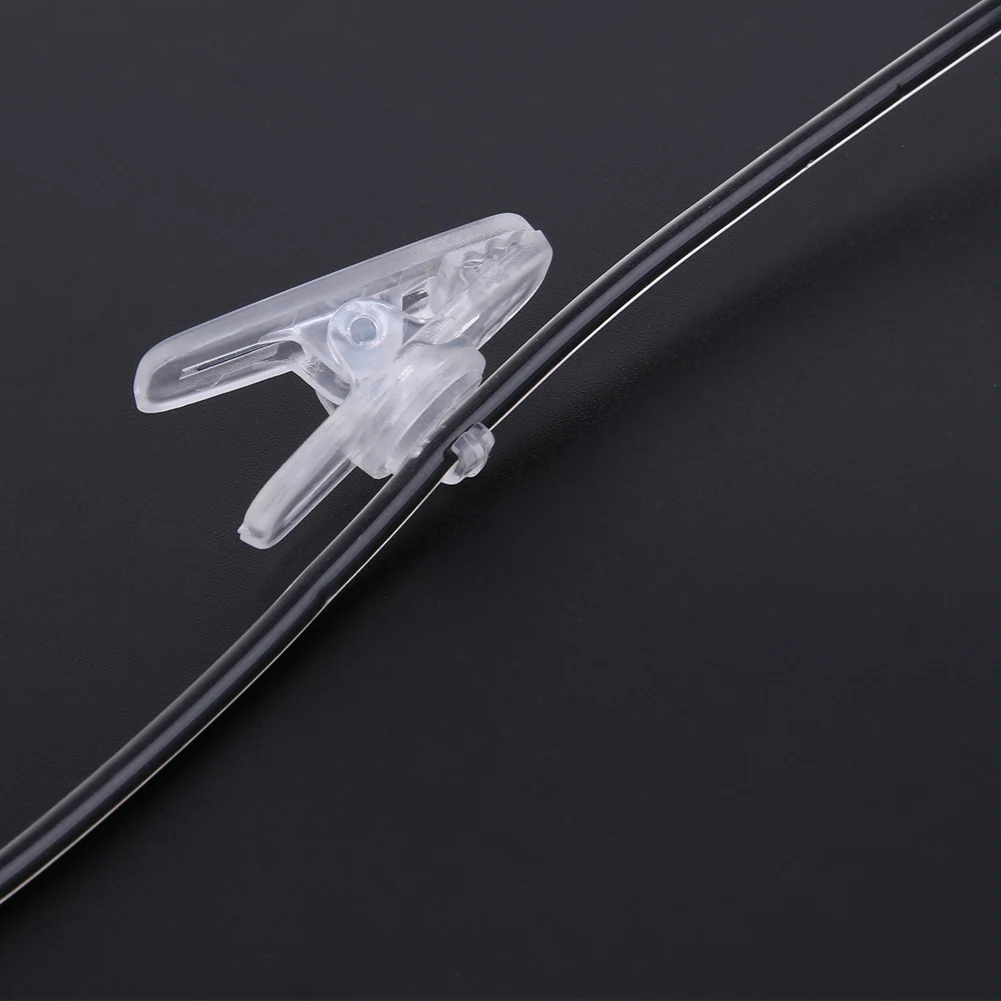 Fone de ouvido esportivo de 2 pinos com cancelamento de ruído e microfone PTT compatível com rádios BAOFENG Retevis preto