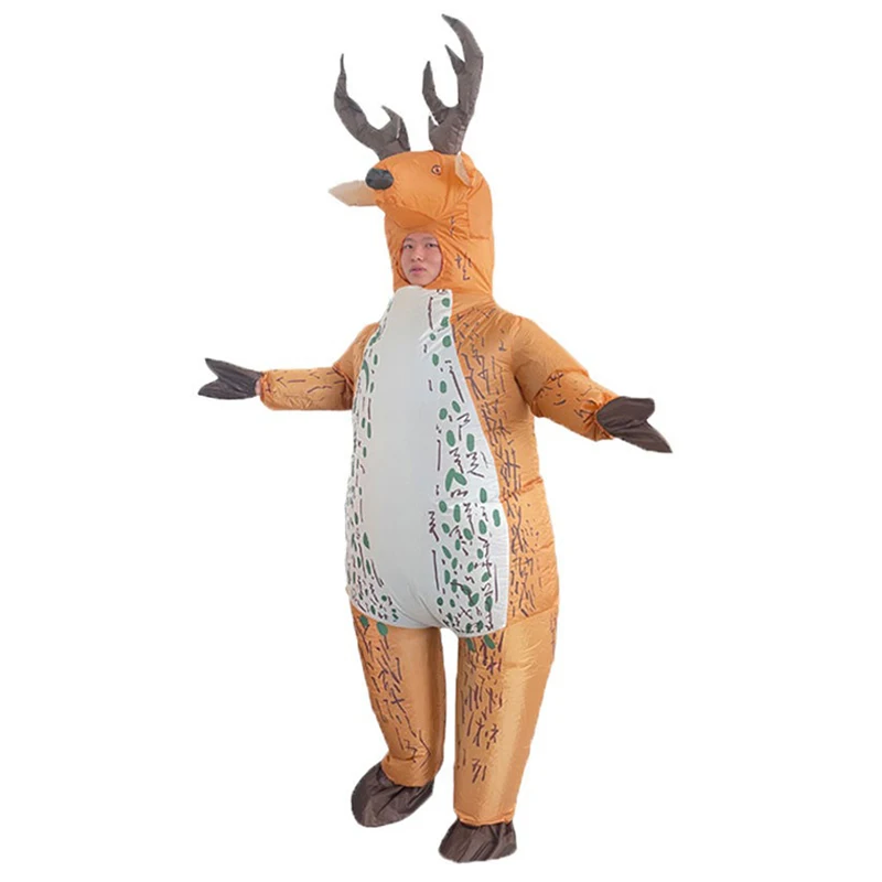 

Stand Elk Inflatable Suit Animal Cartoon Doll Costume Stage Performance Masquerade Christmas Wear Cosplay Clothing Prop