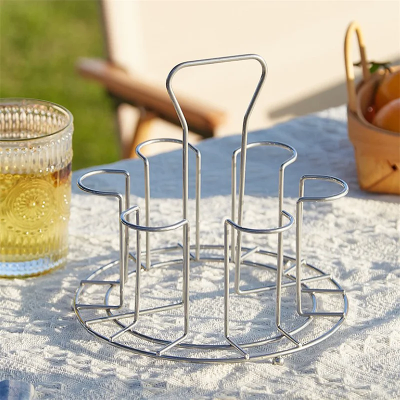 Aufbewahrungsregal für Becher aus Metall und Glas, Wasserbecher-Abflussregalhalterung, praktisches Küchenzubehör für den Haushalt