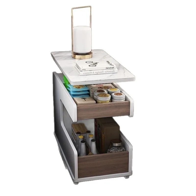 

Slate mobile solid wood coffee table living room sofa lifting mobile storage