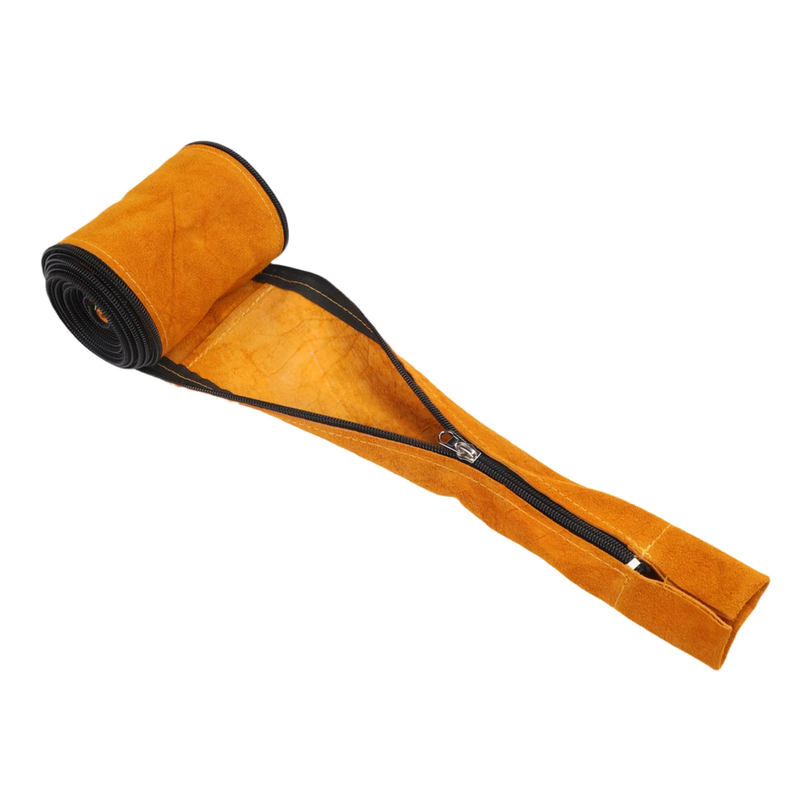 cable-protector-cowhide-sheath-double-layer-cowhide-wear-resistant-adjustable-tightness-long-lasting-welding-sheath