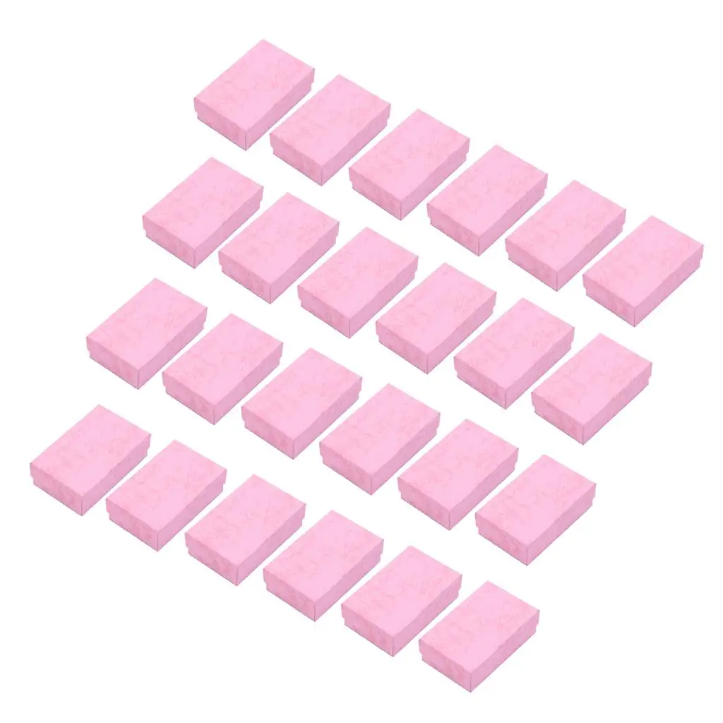 Jewelry Paper Cardboard Boxes Removable Sponge Cushion Jewelry Packaging Box for Small Jewelry Storage and Holder