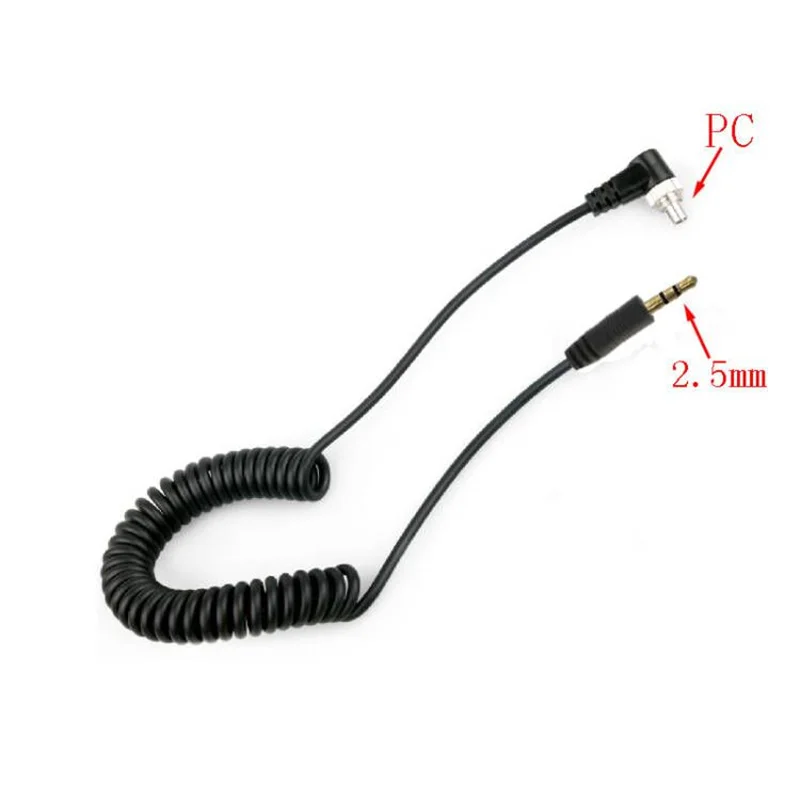 PC-2.5mm PC-3.5mm PC-PC head turn flash PC synchronous line PC line lead flash line