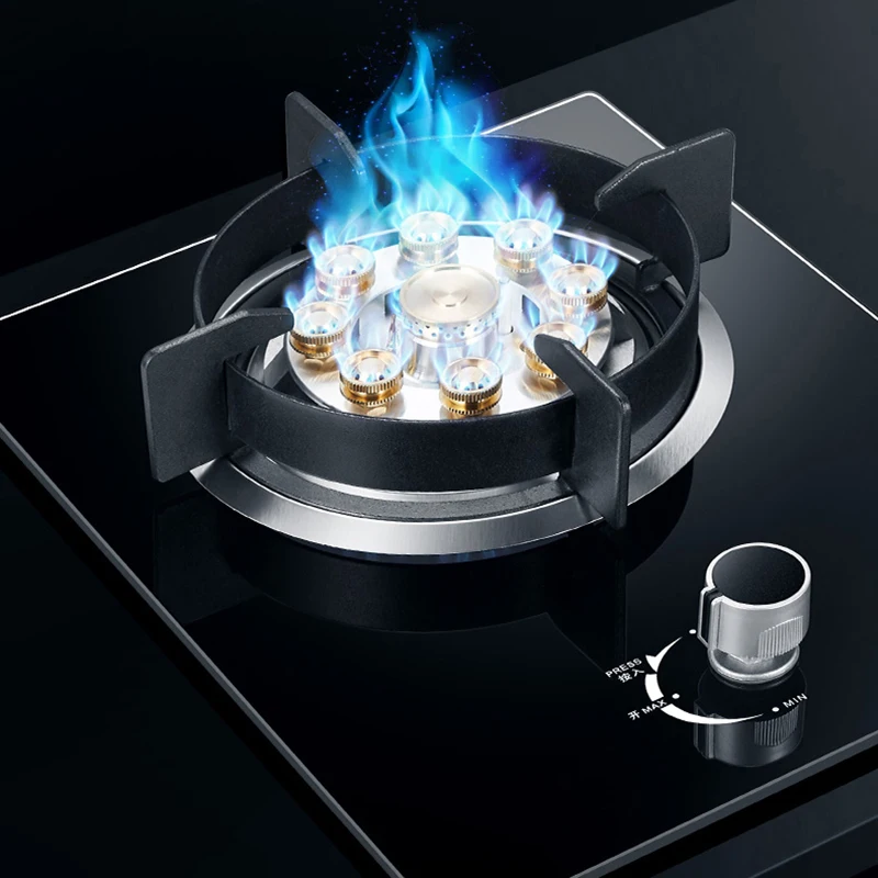 Hot Selling Low Price Gas Cooker LPG Smart Portable Gas Cooktops Glass Top Battery Single burner Gas Stove for Kitchen