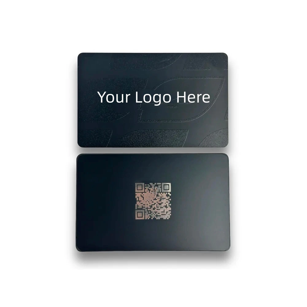 Customized inquiry Metal Business Card with Qr Code Custom logo Printed Luxury Metal Business Visiting Card