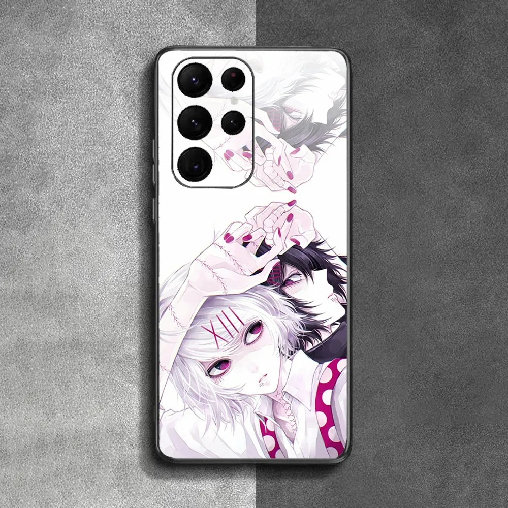 Anime JUUZOU SUZUYA Tokyo Ghouls Phone Case For Samsung Galaxy A52 A12 A51 S21 Edge S22ULTRA S23 S20LITE Plus Ultra Black Cover