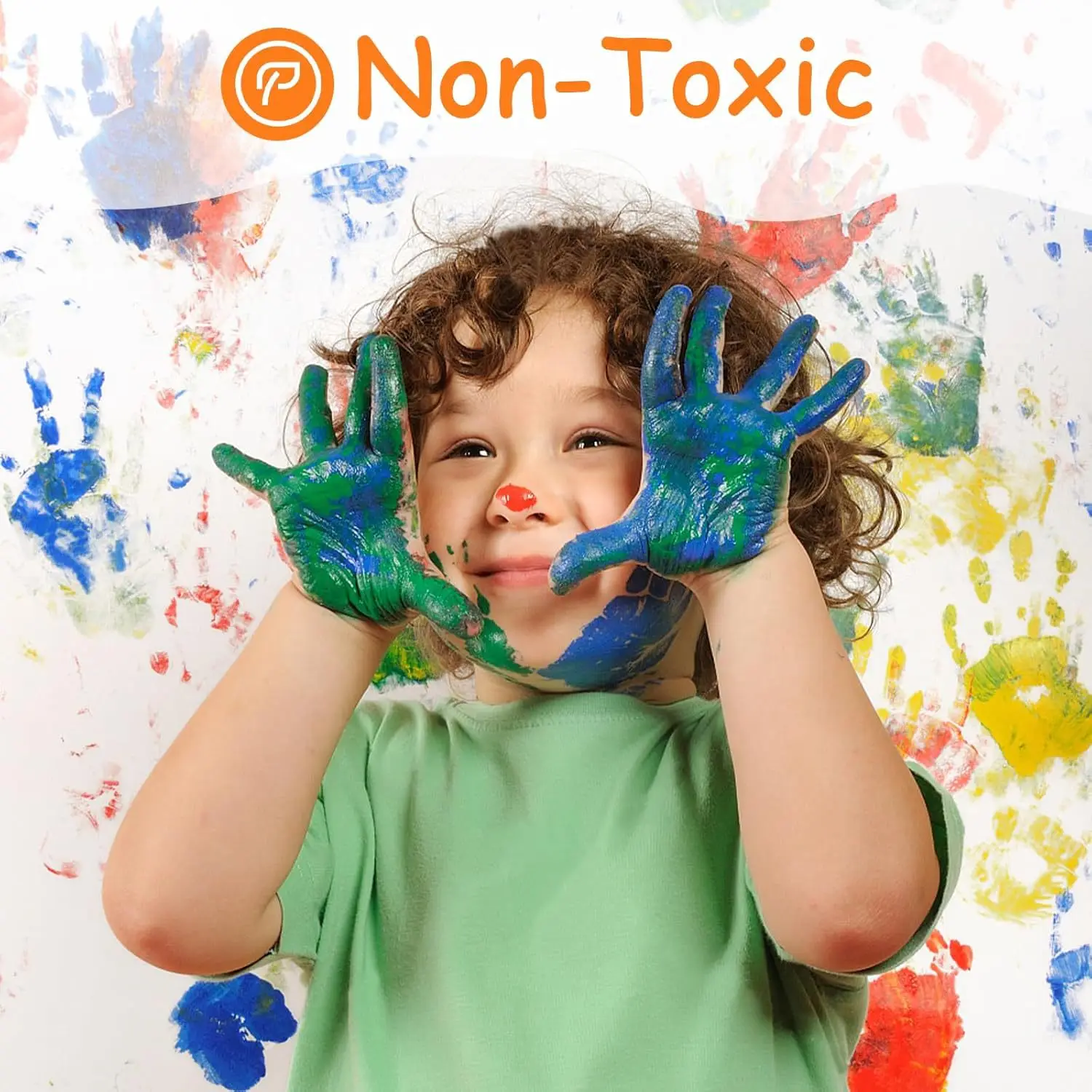 12 Colors Washable Finger Paint for Kids 36ml Tube Non-Toxic & Safe for Toddlers’ Handprint Art, DIY Crafts & Classroom Projects