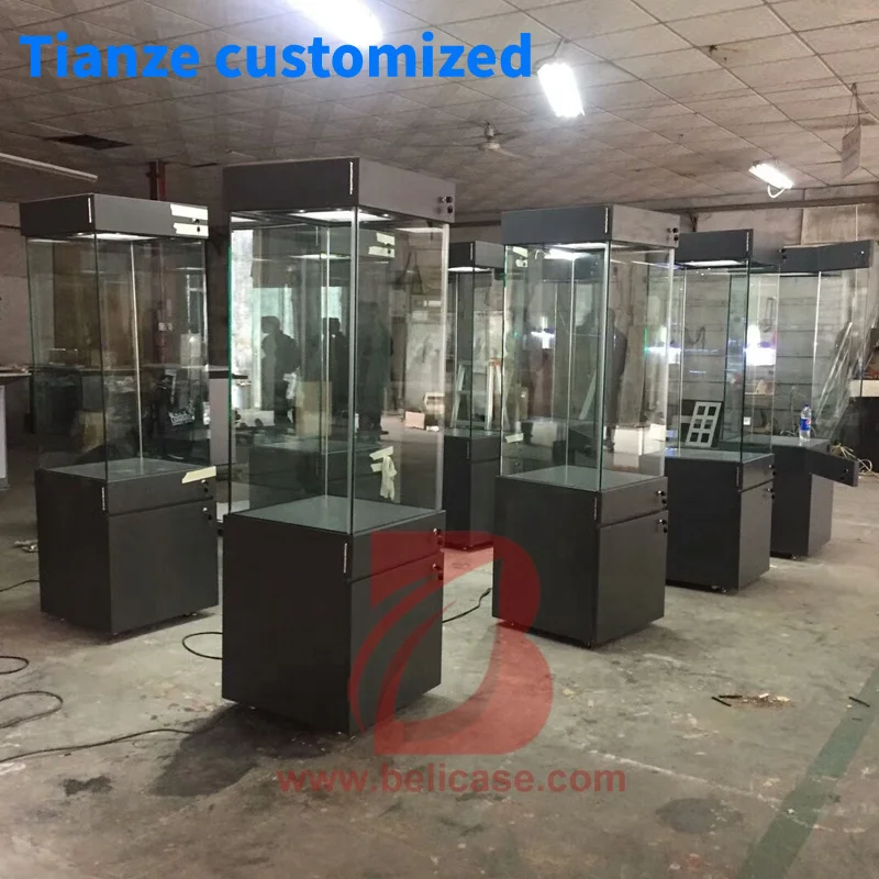 

（customized）Cheap museum display stands and collections exhibits cases customized museum showcase