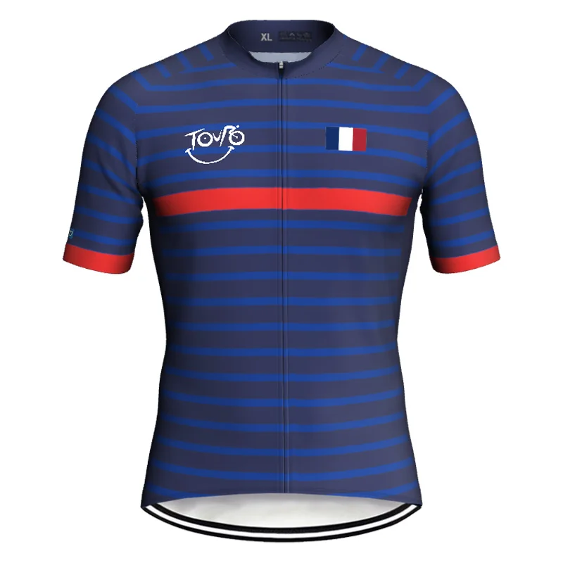 

Short Sleeve France Jersey Bike Road Clothes Cycling Jacket Bicycle Wear MTB Moto Downhill Lining TopRacer Sport Driving Shirt