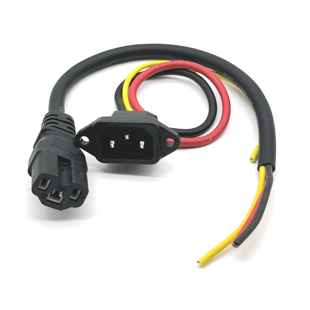 Batterieanschlussstecker, drei vertikale Ladebuchsen, Winkelstück mit Drähten, 10A-Kabel für 36V 48V Universal E-Bike Scooter – Detail 15