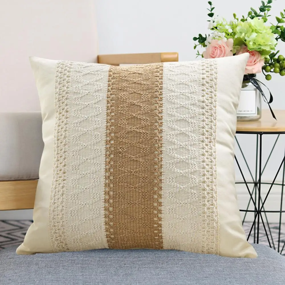 Cotton Square Pillow Cases Bohemian Throw Pillowcase Set Colorful Square Sofa Cushion Covers Bedroom Room Decorative Pillow