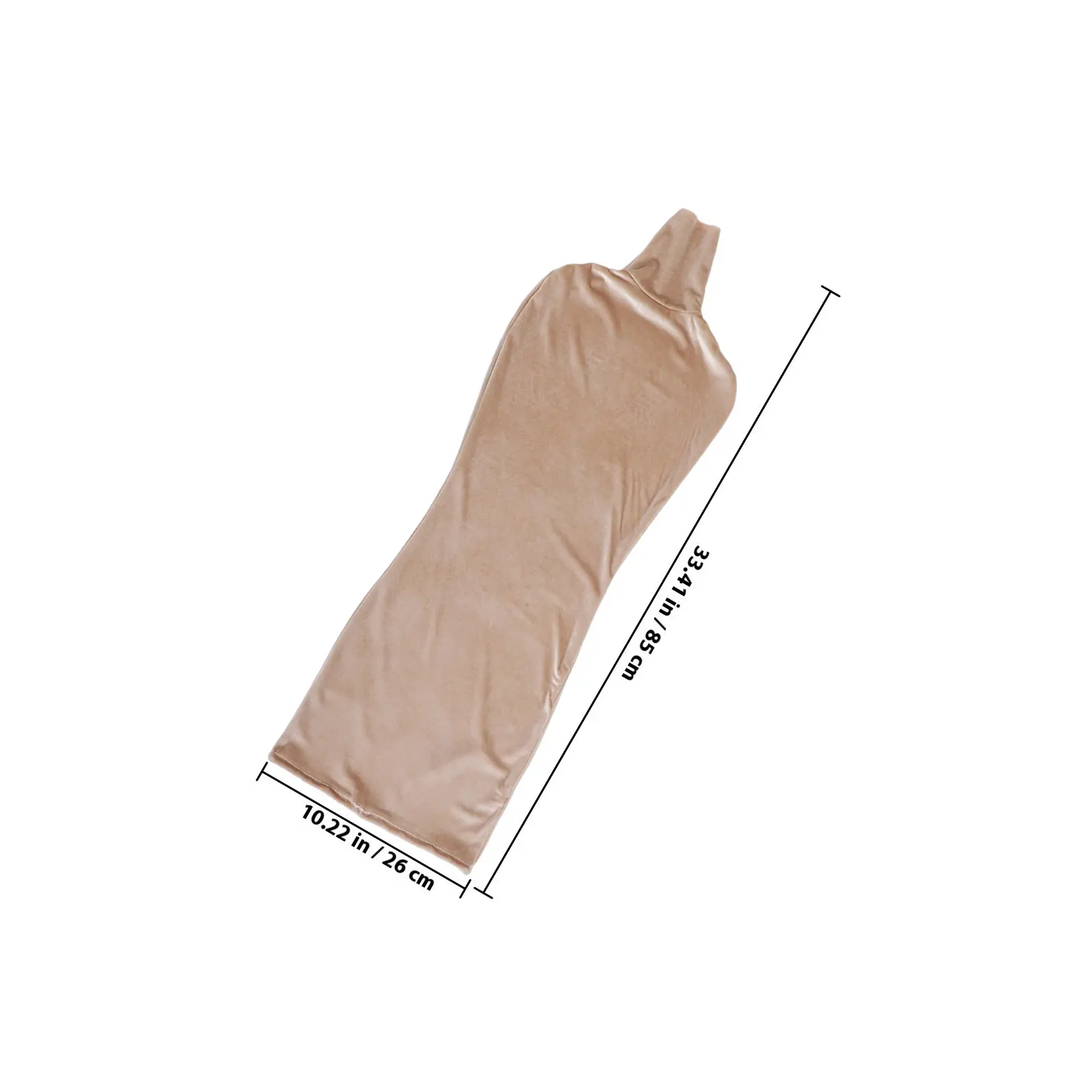 Female Mannequin Upper Body Cloth Cover Stretchable Reusable Velour-Style Display Accessory for Retail Store Photo Shoot