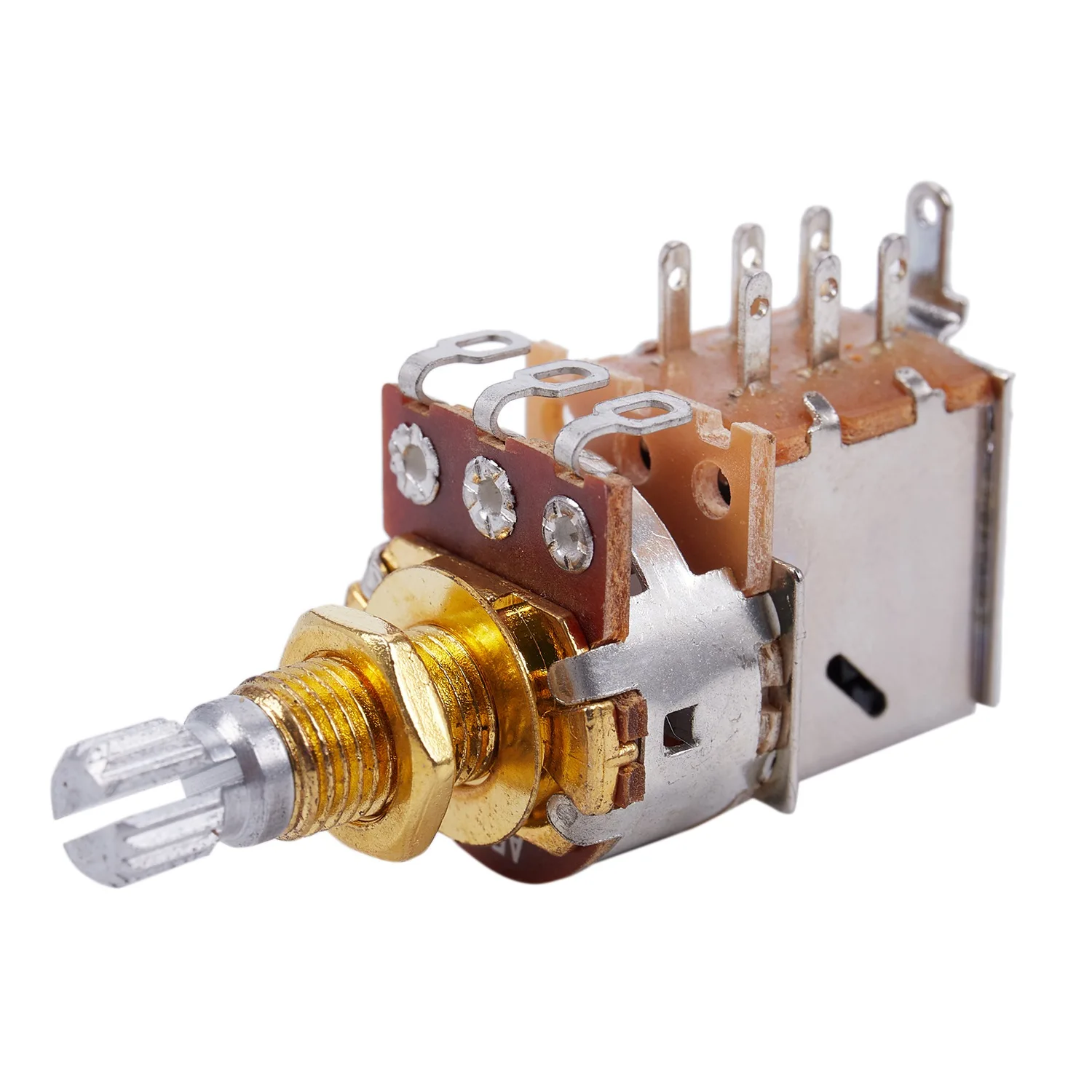 실용적인 기타 포트 500K 짧은 분할 샤프트 오디오 테이퍼 푸시/풀 전위차계