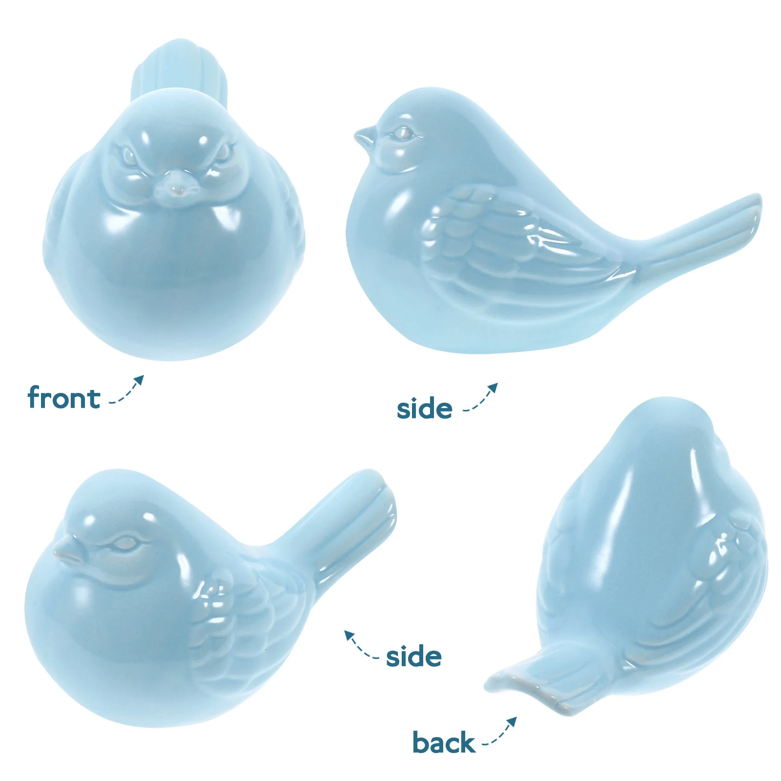 

Desk Bird Ornament Ceramics Magpie Adornment Creative Home Decor Unique Design Exquisite Gift Long Time Use Bird Decoration