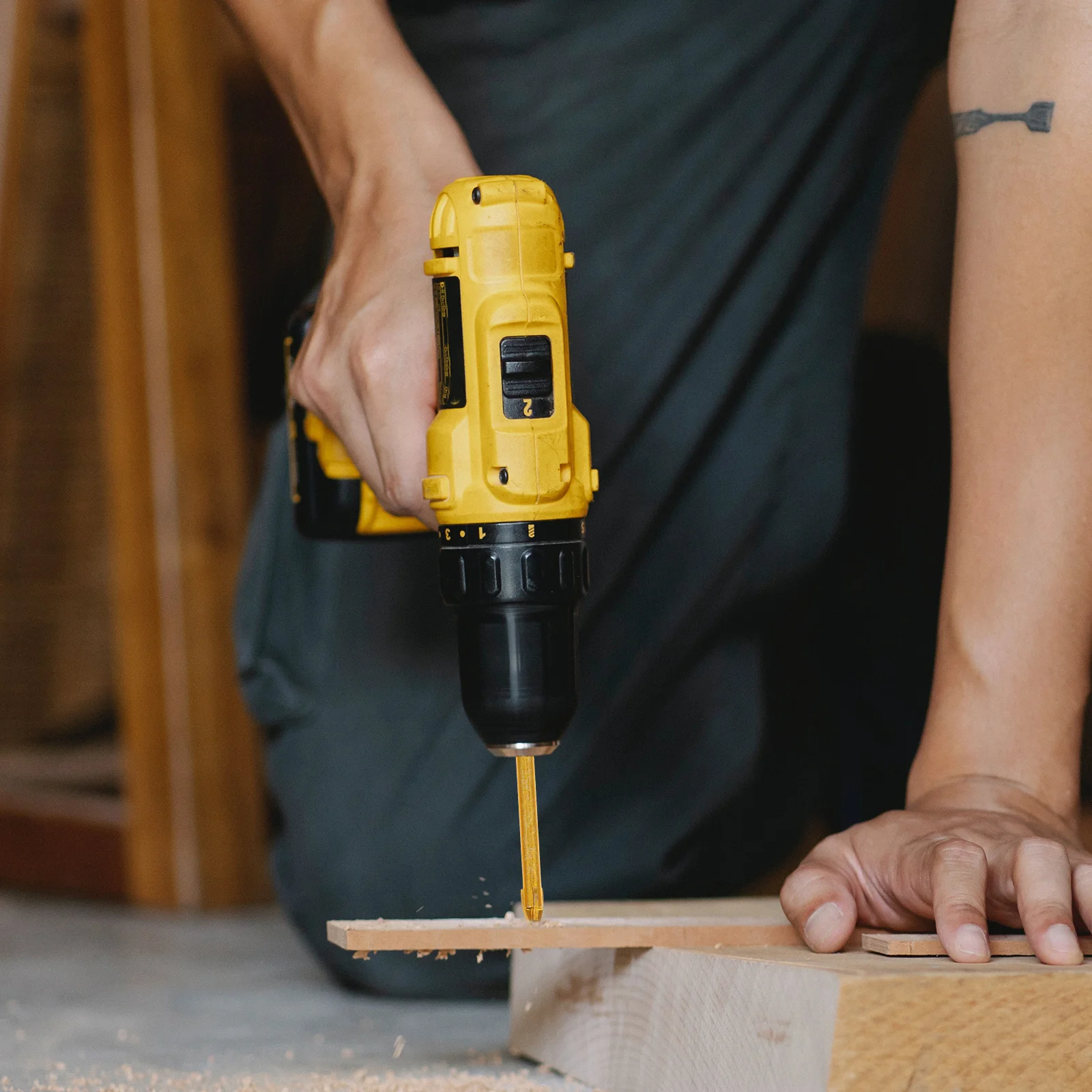 

7Pcs Ceramic Tile Drill Bits Cemented Carbide Wear-Resistant Light Weight for Glass Brick Concrete Hole Opening Cross Triangle