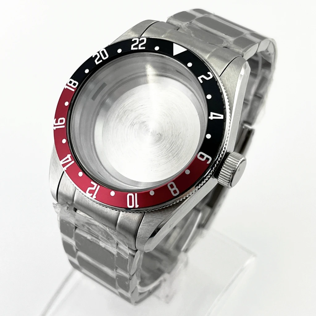 New Original 41mm Silver Watch Case Aluminium Bezel Fit NH35 NH36 ETA2824 2836 Miyota8205 8215 821A PT5000 Movement