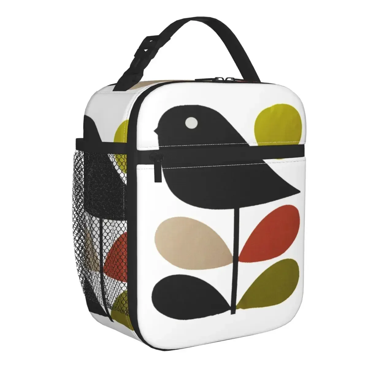 Orla Kiely Stem and Bird Insulated Lunch Bags Camping Travel Scandinavian Style Portable Cooler Thermal Bento Box Women Children