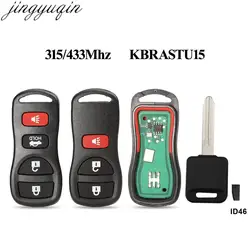 Jingyuqin Keyless Entry Remote Key 315/433MHZ For Infiniti/Nissan Frontier Murano Armada Pathfinder Versa Altima Maxima Xterra