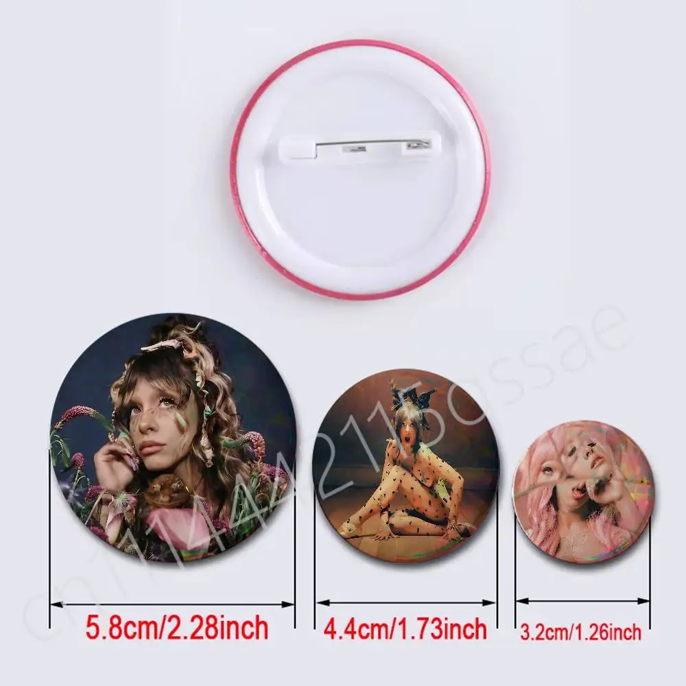 FOR Melanie Martinez Creative Brooches Character Icon Badges for Clothes Decoration Backpack Accessories Gifts