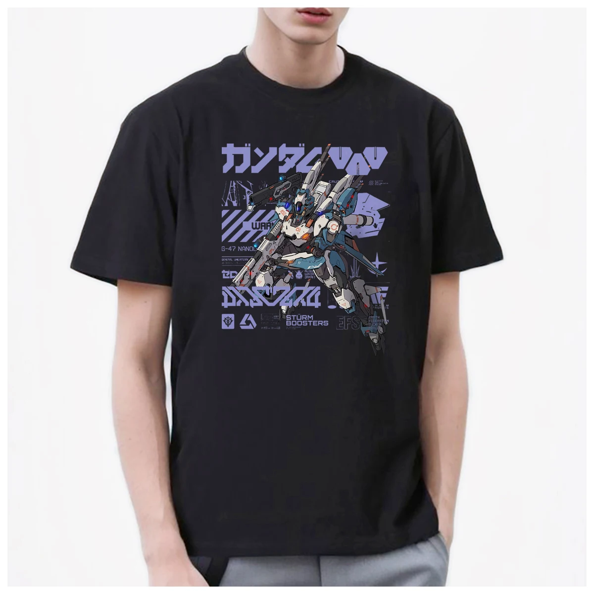 Mecha Mechanical Armor Exoskeleton robot anime Pilot men's t shirt Women Fashion 100% Cotton summer casual Breathable Couple y2k