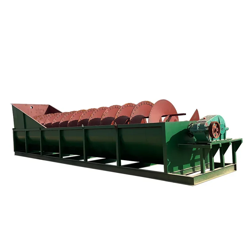 

Wheeled mobile sand washing machine, assembly line