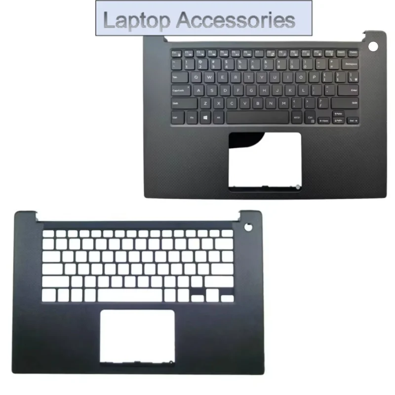 

HJ New For XPS15 9570 7590 Precision 5530 5540 Laptop Upper Case Palmrest Cover C Shell Backlit keyboard