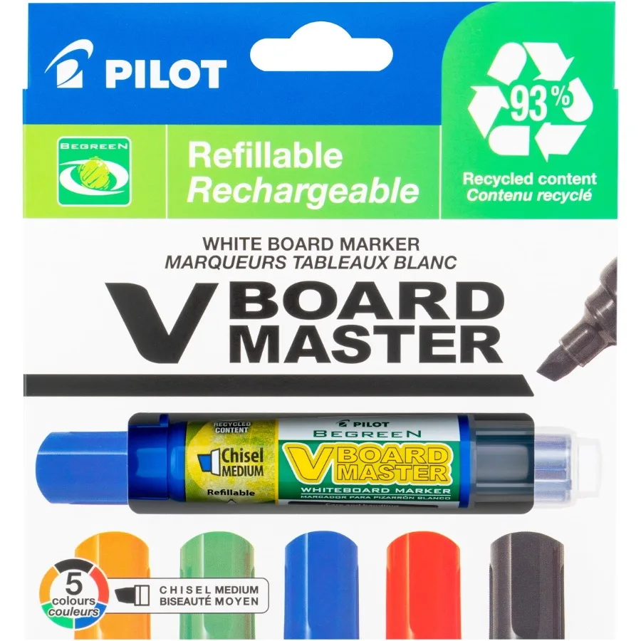 

Маркеры BeGreen VBoard Master для сухого стирания с долотом для использования в классе и офисе, набор разных цветов, 5 размеров, бесплатное письмо