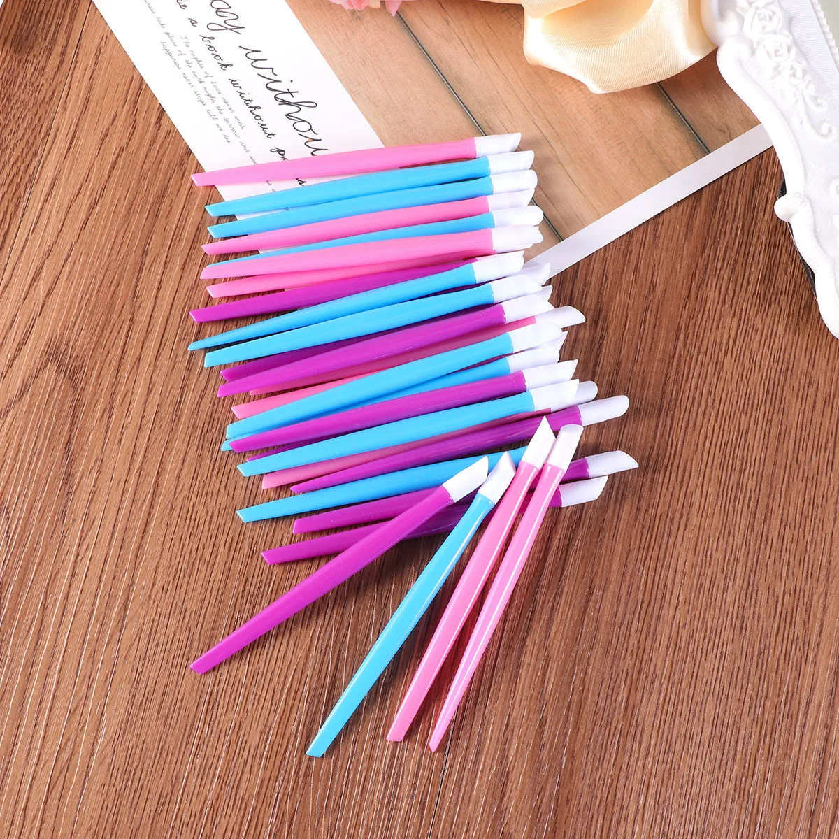 30 pcs Nail Cuticle Pusher Dead Skin Remover Tool Ergonomic Design For Manicure Polish Grind Cleaning Stick Nail Art Tools