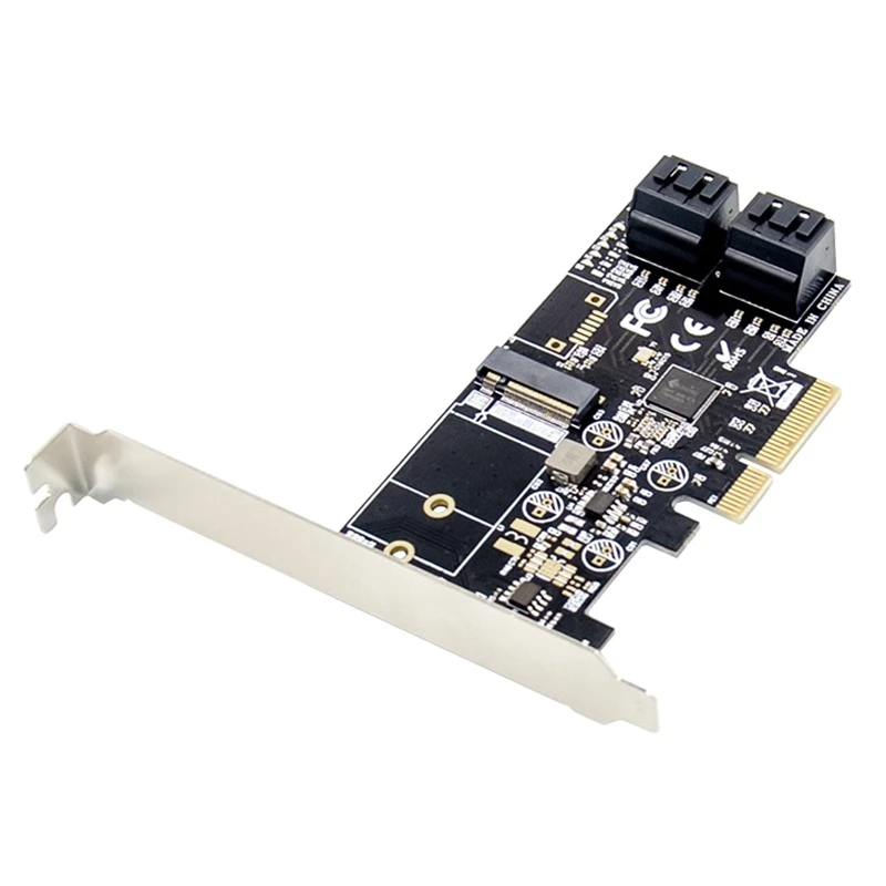 

PCIE SATA3.0 & M.2 Key B High Speed Expansion Card JMB585 Chip Conversion Card