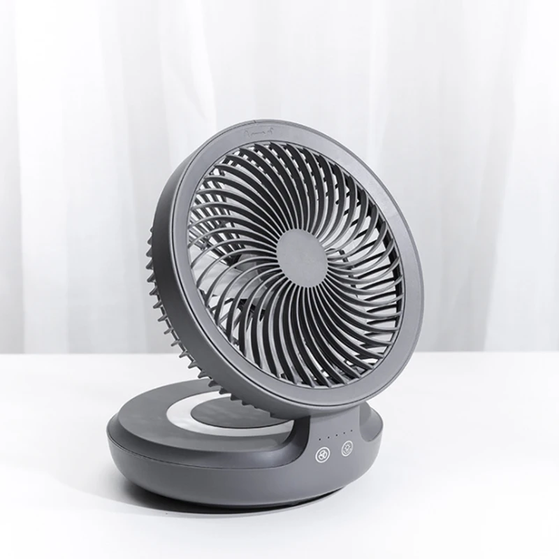 

Wireless suspended air circulation fan usb rechargeable folding electric fan home breathing lamp