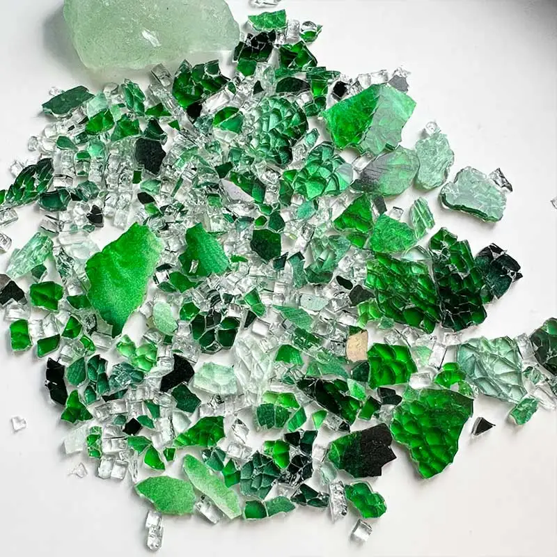 

DIY taobao Creative Mosaic 100g Colorful Ice Crack Fragments Crystal Mosaic Art Colored Glass Transparent Particles 917
