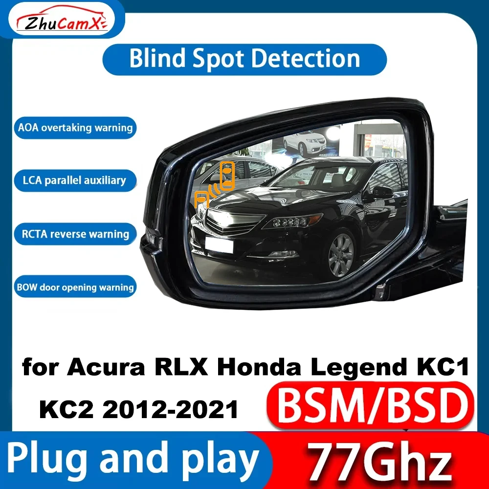 for Acura RLX Honda Legend KC1 KC2 2012-2021 Blind Spot Assist Monitor Monitoring Detection BSM BSA BSD System OEM 77GHz Radar