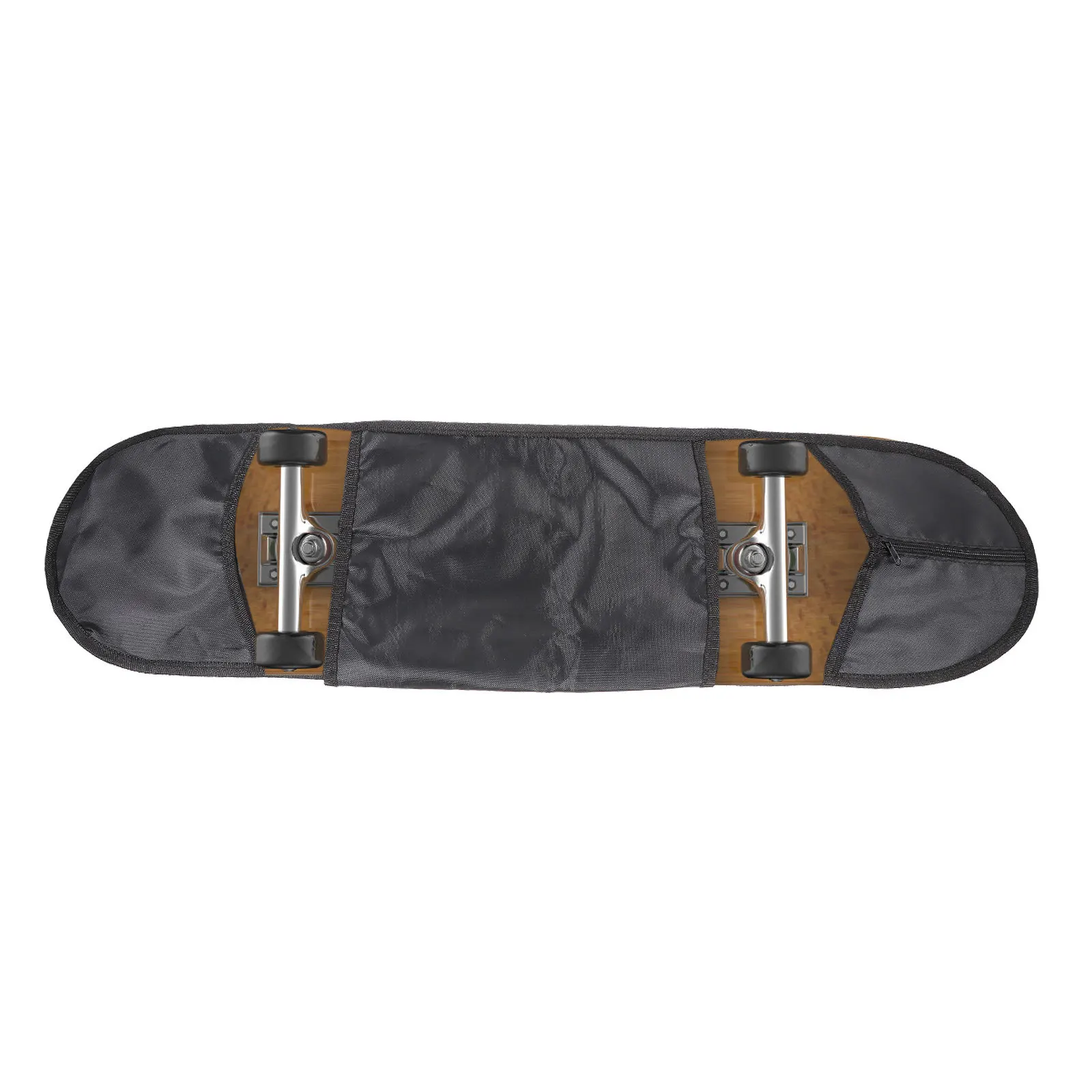 Black Skateboard Rucksack Comfortable Shoulder Strap High-Quality Fabric Longboard Carry Bag Longboard Bag Skateboard Backpack