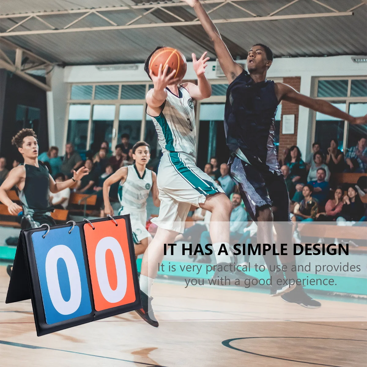 

Basketball Score Board 2-Digit Score Flipper Double Side Flip Manual Scoreboard for Sports Match Scoring Events