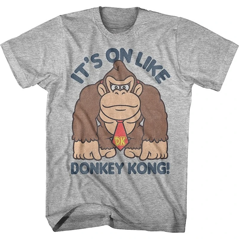 تي شيرت Game Series Donkey Kong Retro Classic كبير الحجم للرجال والنساء مريح ومسامي #1