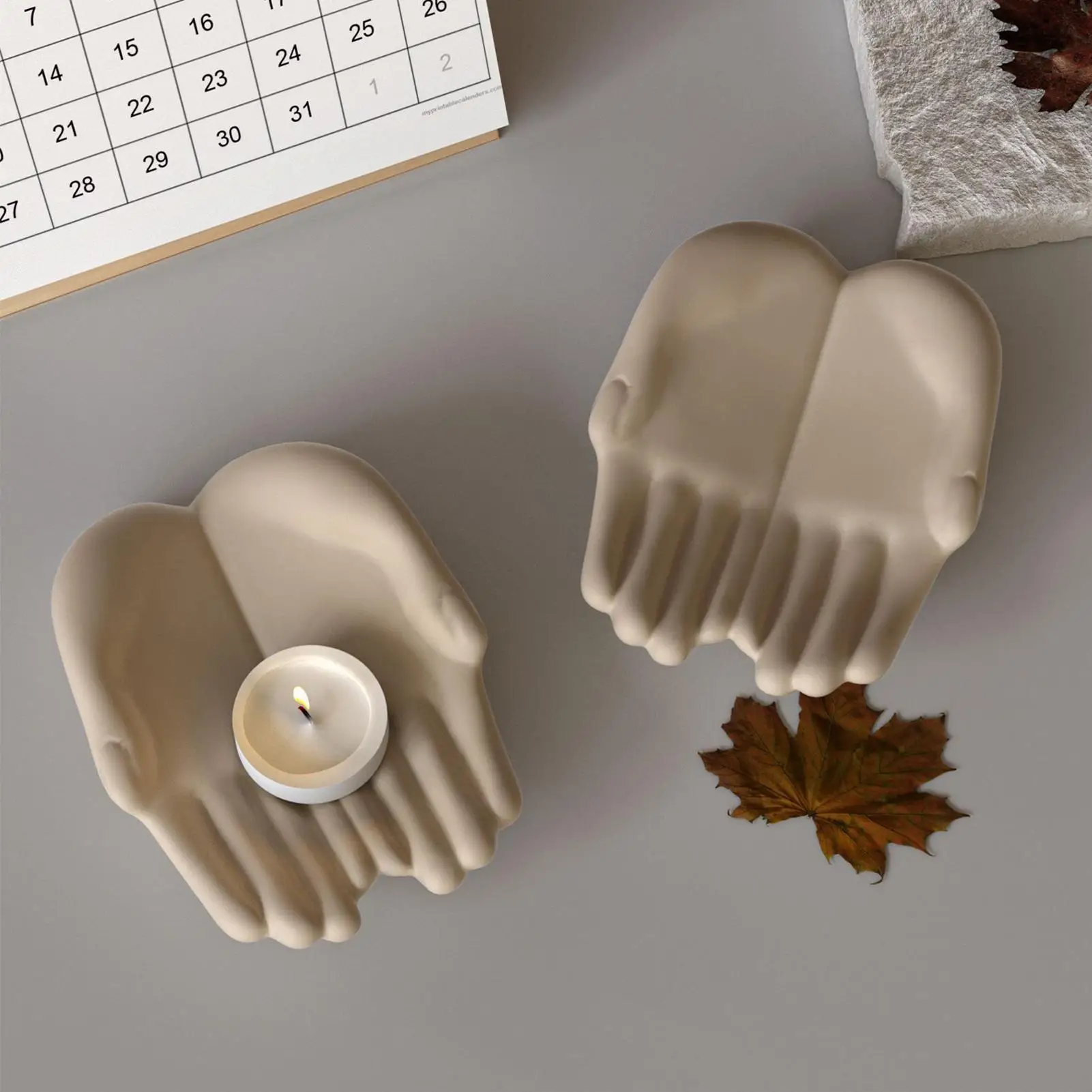 

Handprint Silicone Mold Flexible Food Grade Non-Stick Palm Shape Resin Mold for Soap, Chocolate, Plaster Crafts, DIY Home Party