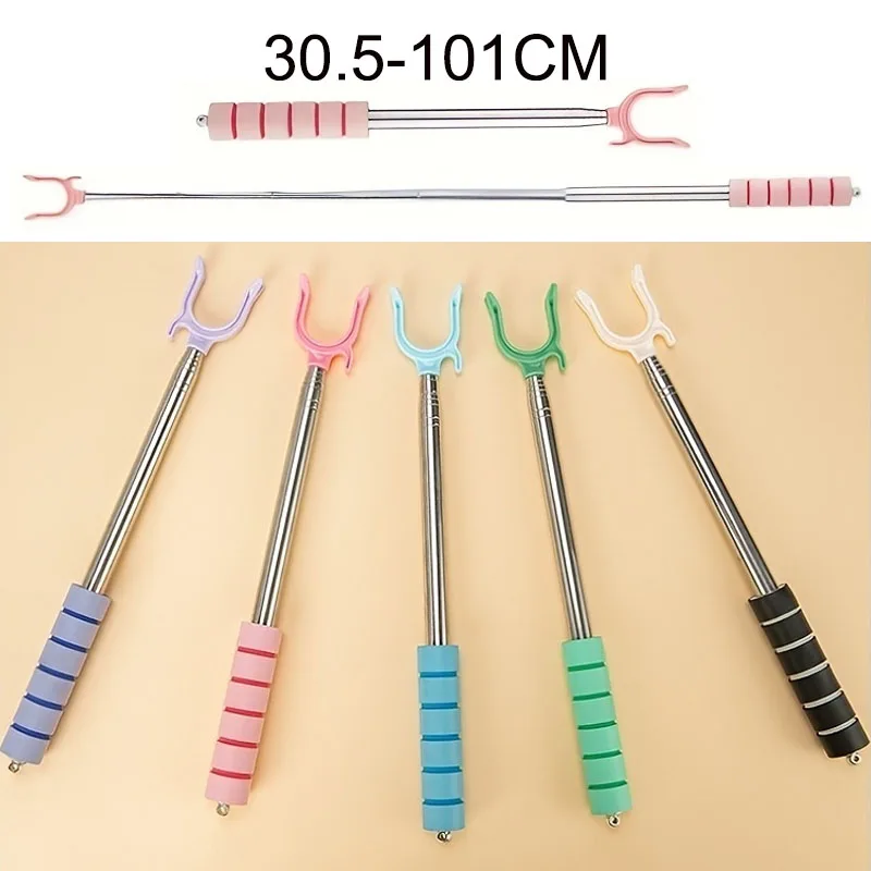 Multifunctional Telescopic Clothes Underwear Socks Fork Closet Rod Hook Reach Drying Bathroom Stick Extendable Garment Hanger