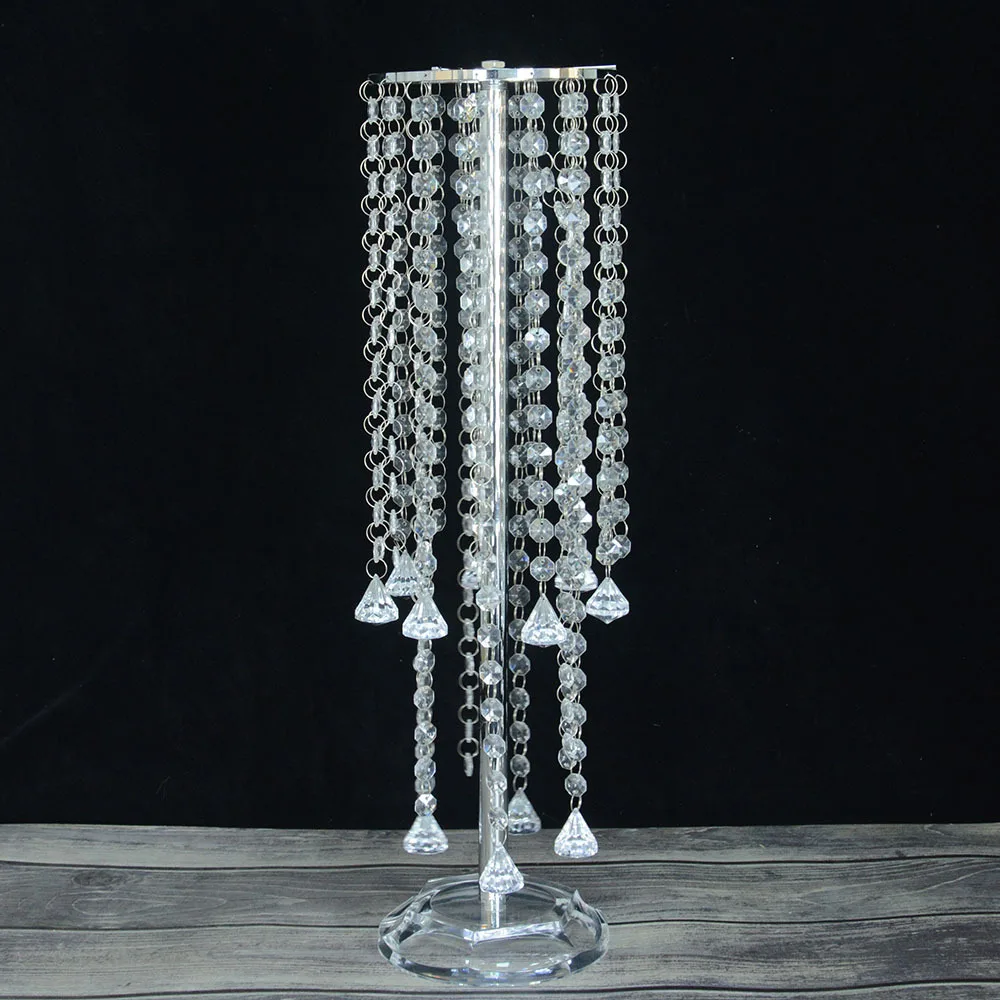 10 PCS Vase Acrylic Flower Rack Pillar Crystal Vases Wedding Table Centerpiece Party Event Road Leads Home Decor IM1047