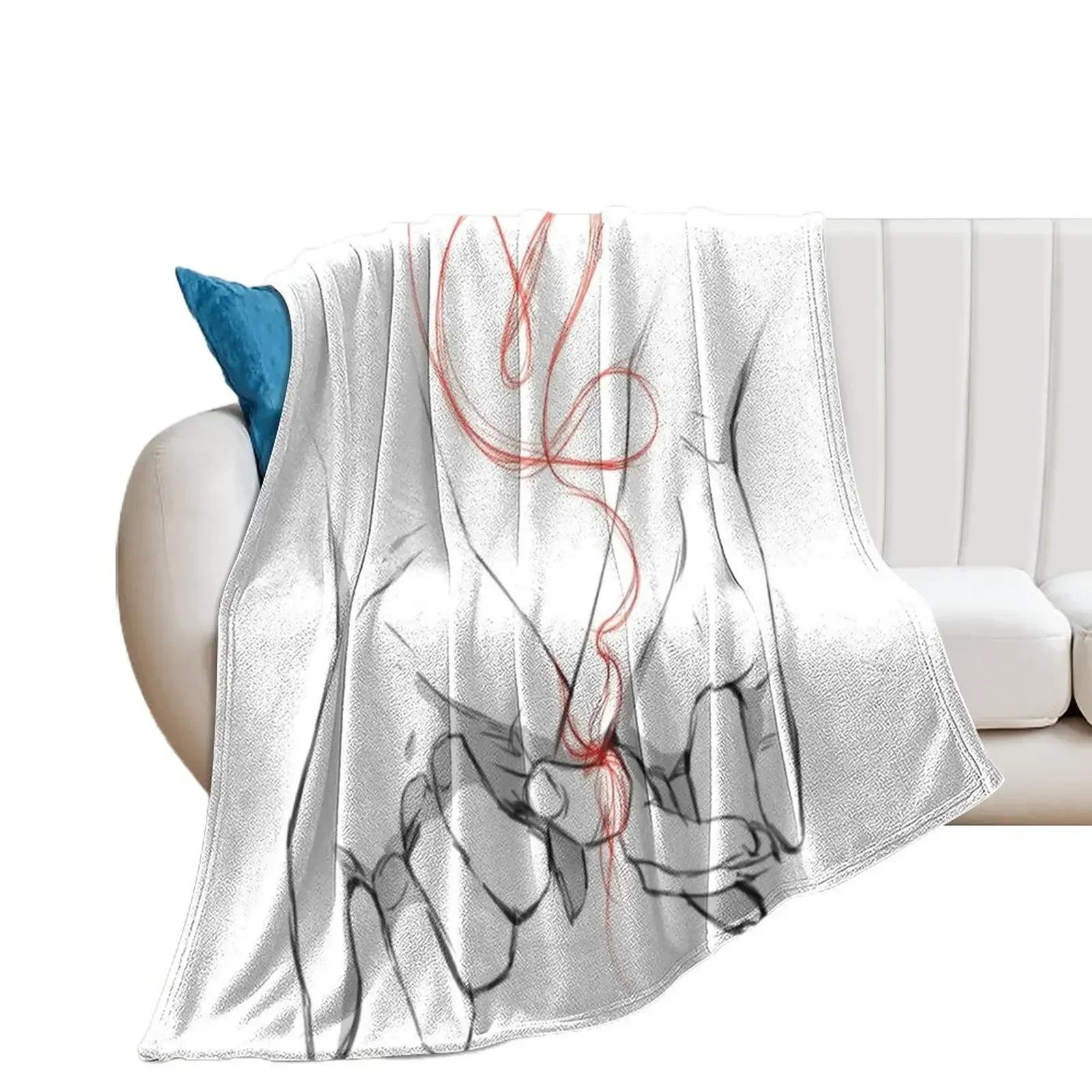 Soulmate: Red String of Fate Throw Blanket Sleeping Bag Kid'S Soft Sofa Blankets