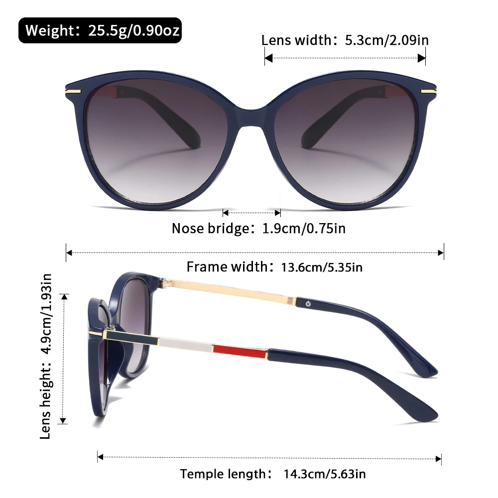 نظارات شمسية كلاسيكية ملونة من Oyalie، نمط أزياء ملون متباين عصري، شخصية يجب اقتناؤها للخروج #6