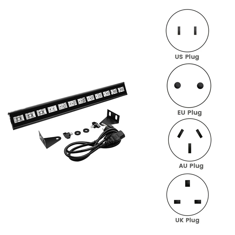 HOT-9LED UV Line Light Wall Washer Light Halloween Flood Fluorescent Light Stage LED Stage Light Projection Light