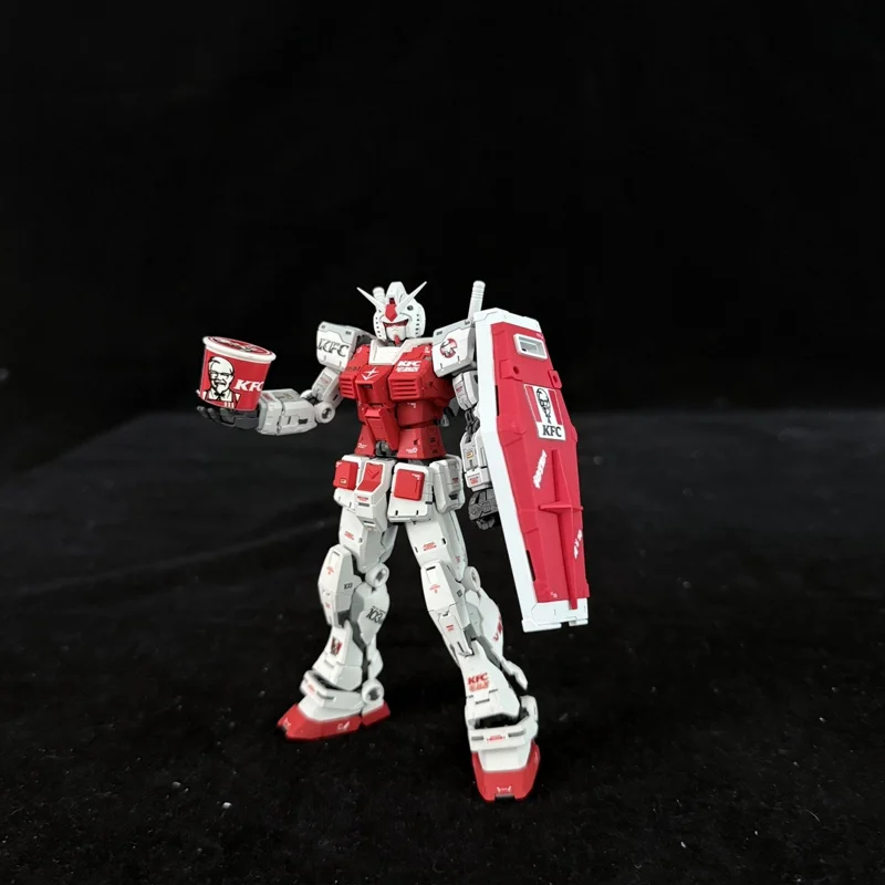 Fat Cat Mg 1/100 Rx-78 2.0 Wersja (Typ Rgu) Model do Składania z Ruchomymi Stawami Kolekcjonerskie Zestawy Robotów Zabawki Modele Prezent dla Dzieci