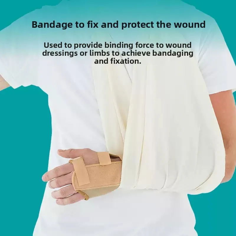 Pure Cotton Emergency Triangular Wrap Bandage Medical Fracture Binding Cloth First Aid Kit Matching Supplies