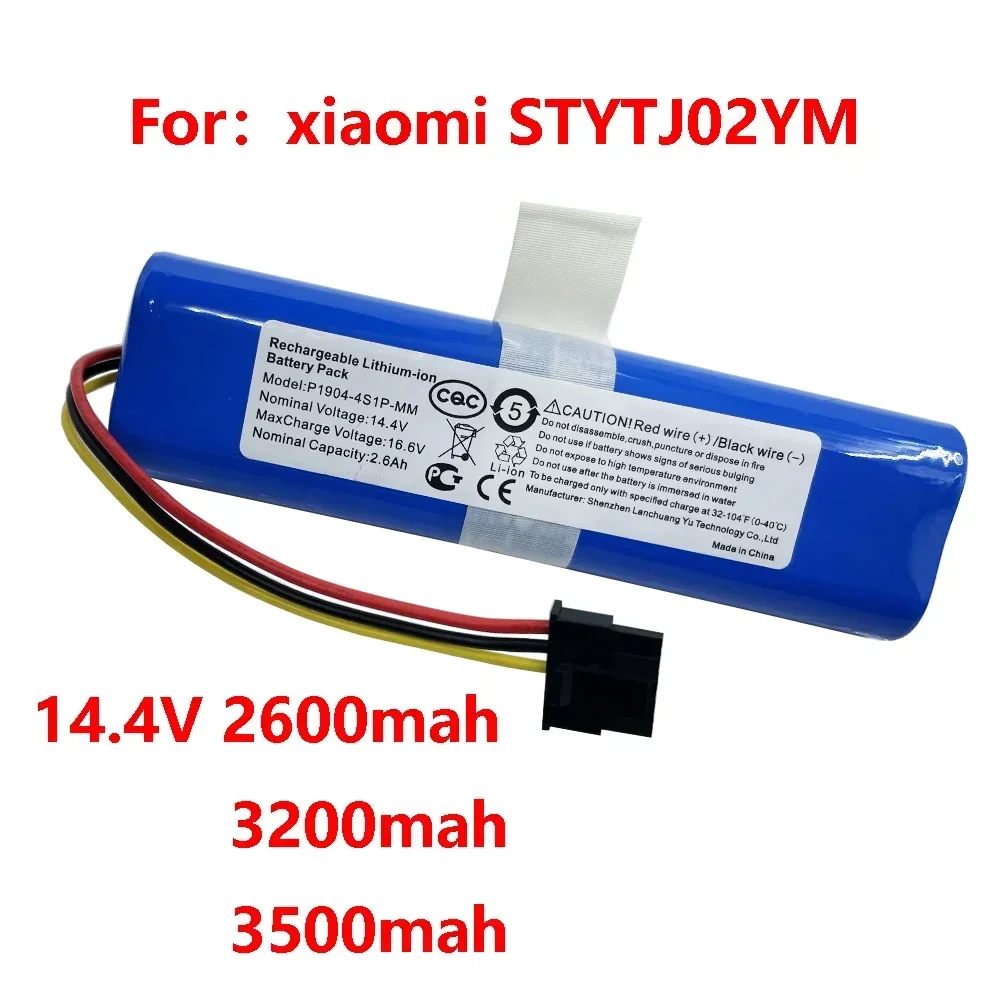 

18650 Lithium Battery For Viomi V2 Pro V-RVCLM21B and Mi Vacuum Mop-P STYJ02YM Robot Vacuum Replacement 18650 3200mah Battery