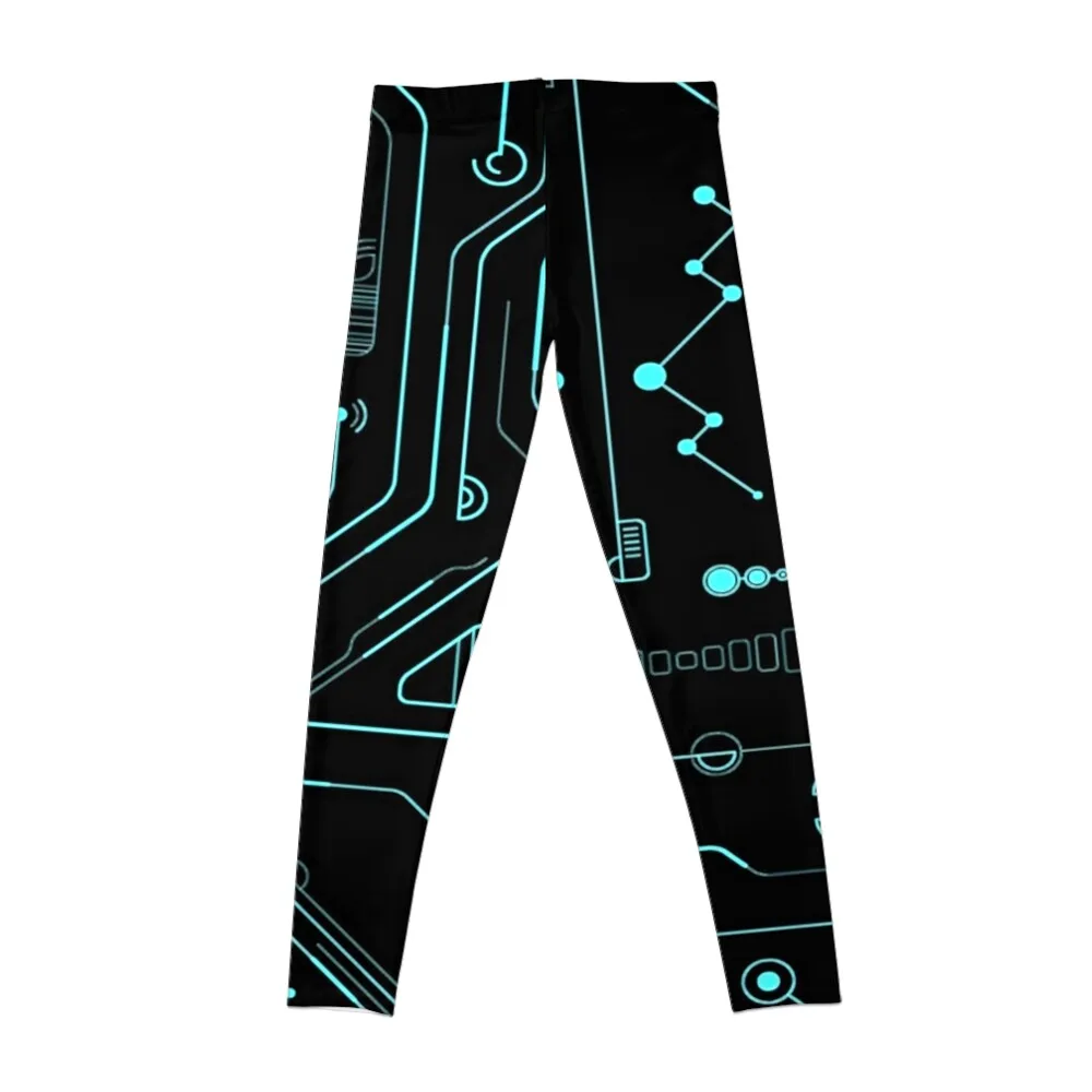 Digital Matrix Gamer UV Black Light Leggings Women sports Fitness's gym clothes Golf wear push up legging Womens Leggings