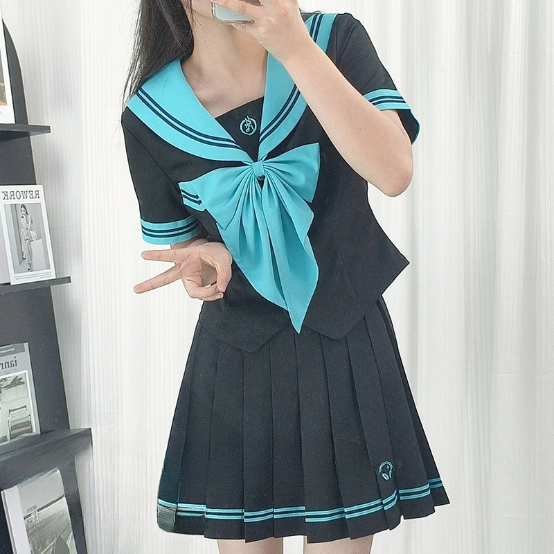 Hatsune Miku's süße und süße JK-Matrosenuniform Hatsune Miku Schulmädchen-Uniform-Set Ogura Yuzu Schuluniform im japanischen Stil